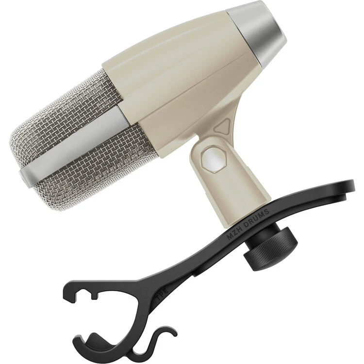 Sennheiser MD421 KOMPAKT Dynamic Cardioid Microphone w/Drum Clamp 80th Anni - Image 2