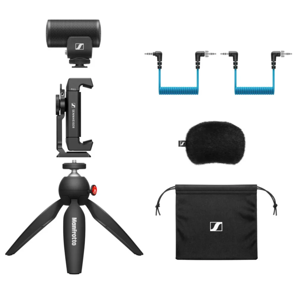 Sennheiser MKE200 Mobile Kit with Microphone, Phone Clamp, and Tripod - Image 2
