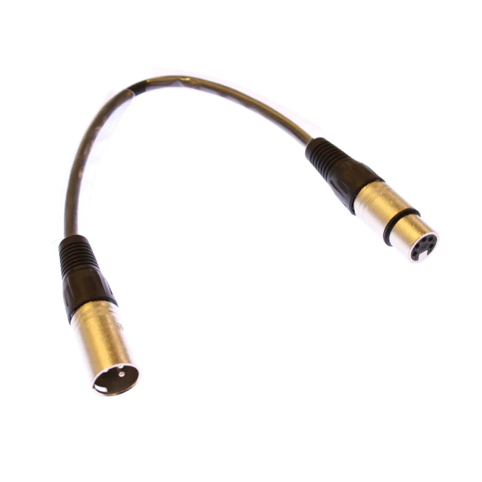 ShowPro PSHDMX030 DMX 30cm 3pin Male to 5pin Female