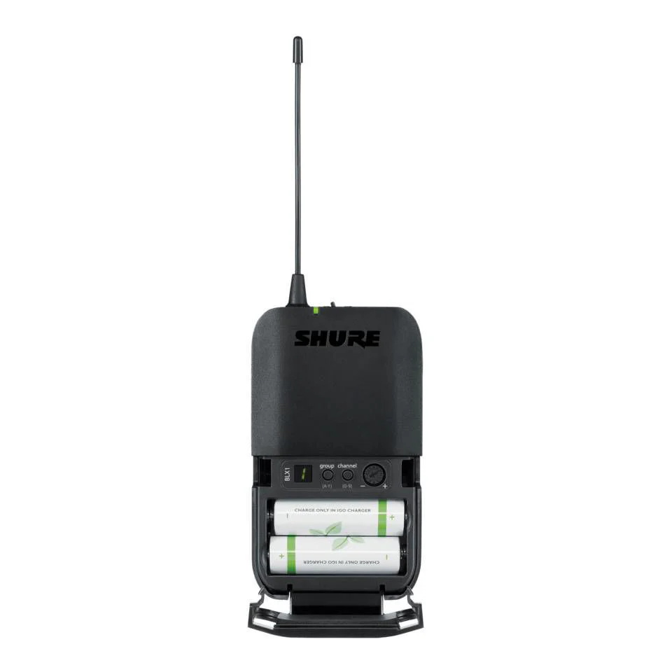 Shure BLX1 Wireless Mic Bodypack Transmitter (K14: 614-638MHz) - Image 6