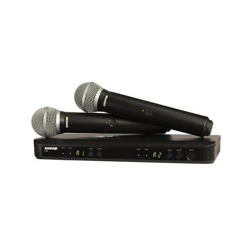 Shure BLX288/PG58 Wireless Dual Handheld System (K14: 614-638MHz) - Image 2