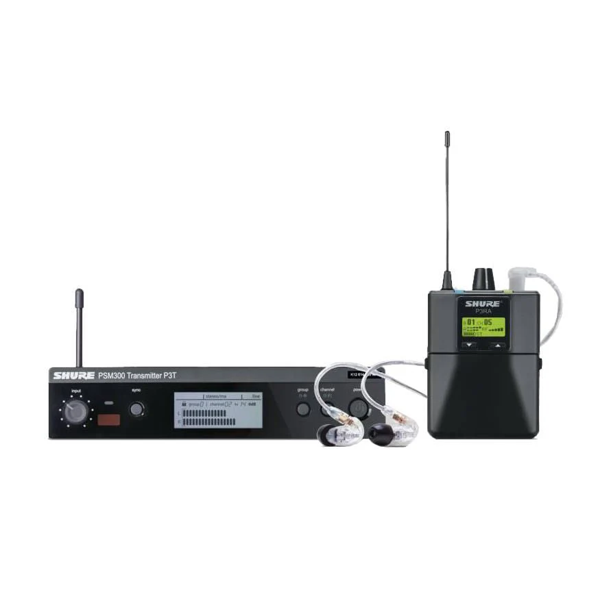 Shure P3TRA215 PSM300 Wireless System with Clear SE215 Sound Isolating Earphones (J10: 584-608 MHz) - Image 4