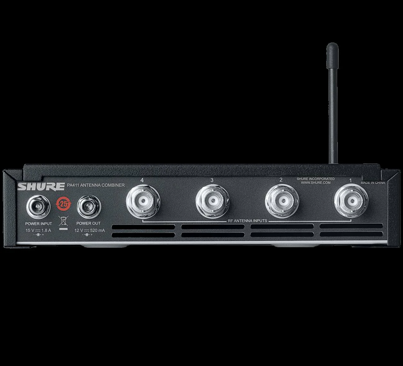 Shure PA411 PSM Antenna Combiner 4 Inputs 1 Output (470-865 MHz) - Image 4