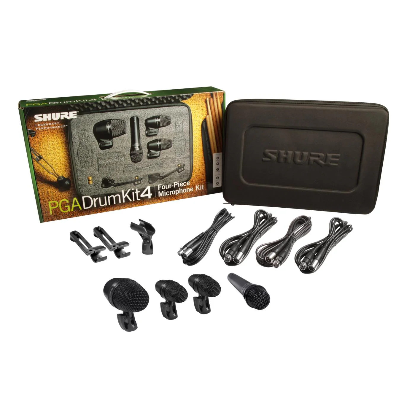 Shure PGADRUMKIT4 PGA 4-Piece Drum Microphone Kit with Case - Image 3