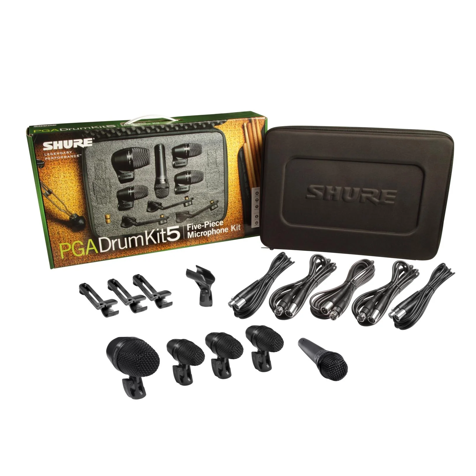 Shure PGADRUMKIT5 Drum Microphone Kit (5 Mics w Case) - Image 4