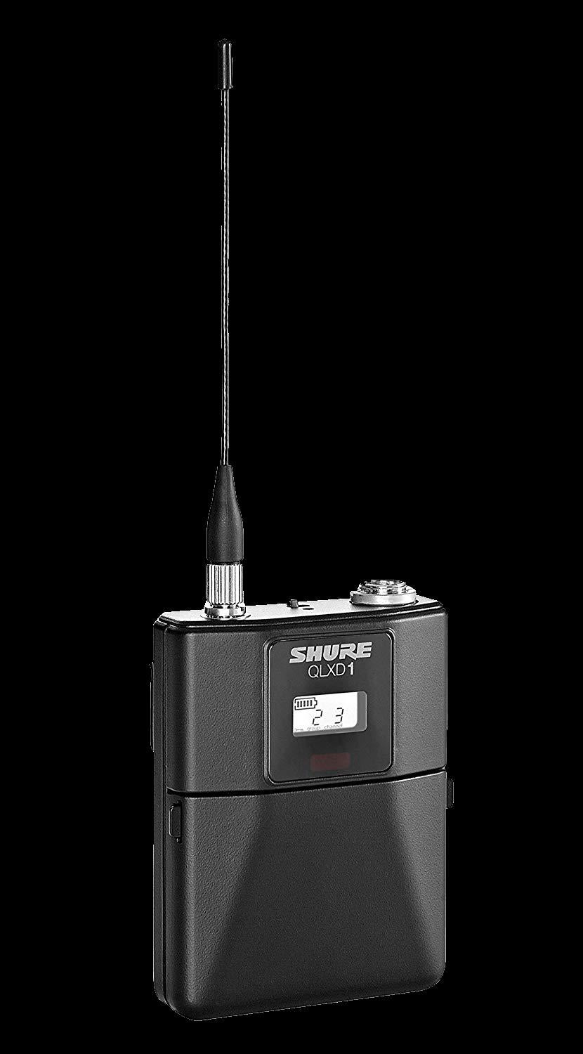 Shure QLXD1K52 Wireless Digital Mic Bodypack Transmitter (K52 = 606-670MHz) - Image 4