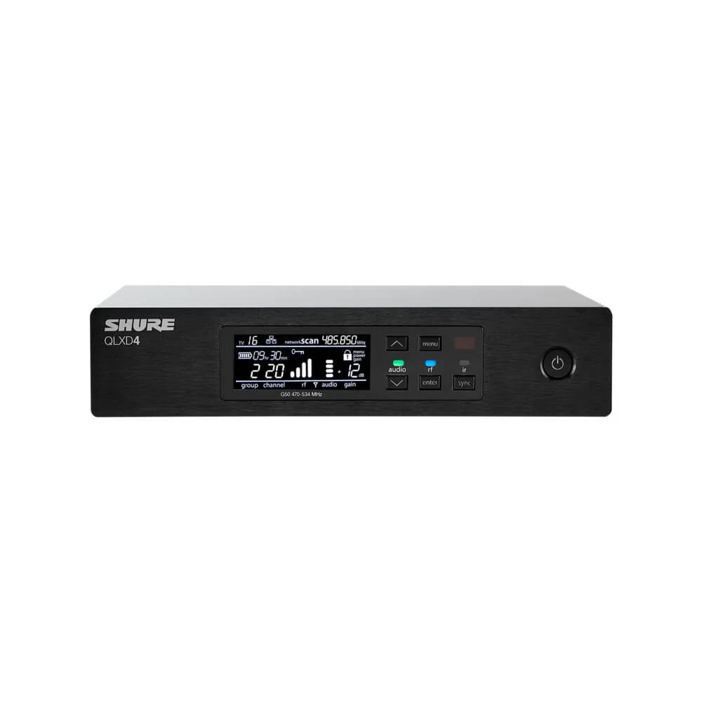 Shure QLXD4K52 Digital Wireless Receiver (K52 = 606-670MHz) - Image 3