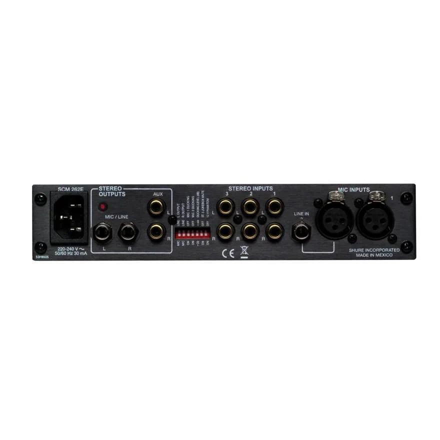 Shure SCM262 5 Channel Stereo Audio Mixer - Image 2