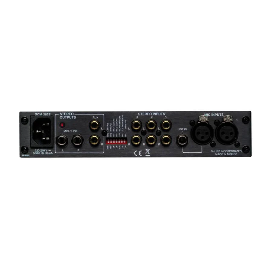 Shure SCM262 5 Channel Stereo Audio Mixer - Image 4