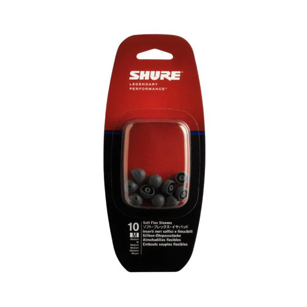 Shure Sleeves Soft Flex Grey Medium for SCL3, SCL4, SCL5 & SE series - Image 4