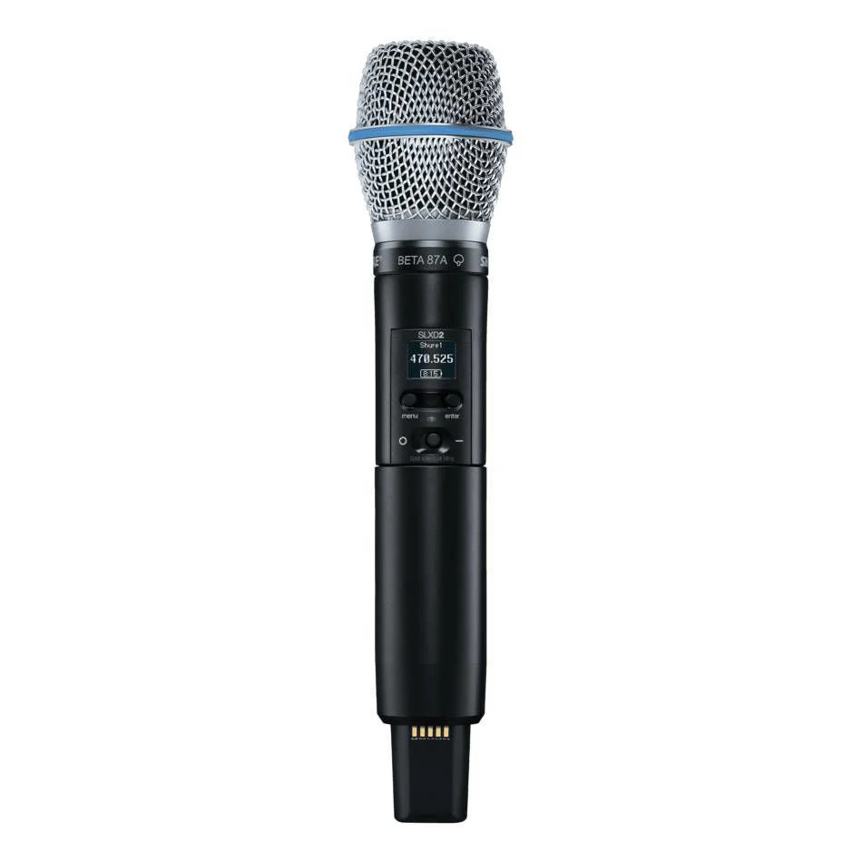 Shure SLX-D System SLXD2/Beta87A Handheld Transmitter and SLXD4 Digital Wireless Receiver - Image 2