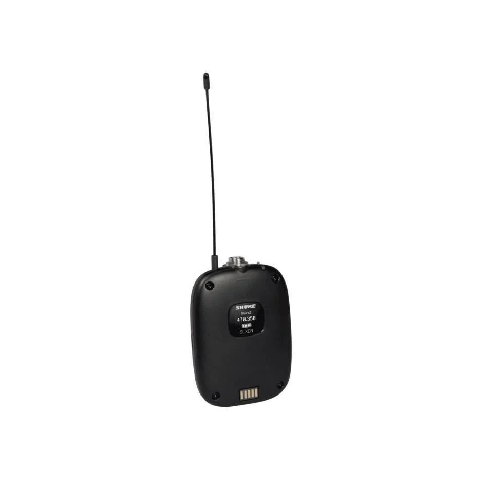 Shure SLX-D System with SLXD1 Transmitter, WL185 Mic & SLXD4 Digital Wireless Receiver - Image 2