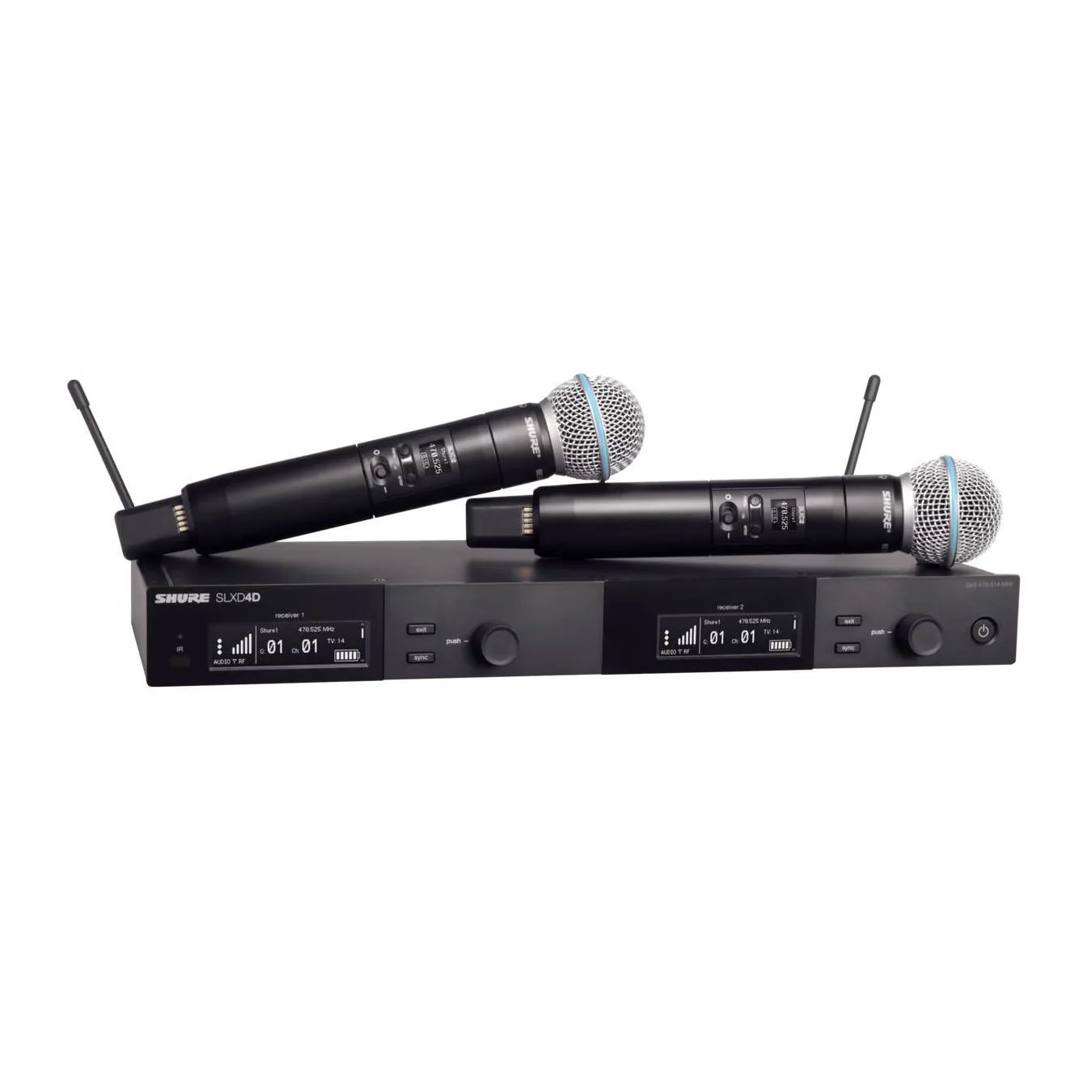 Shure SLXD Dual Wireless Mic System - Beta 58 - L57 - Image 2