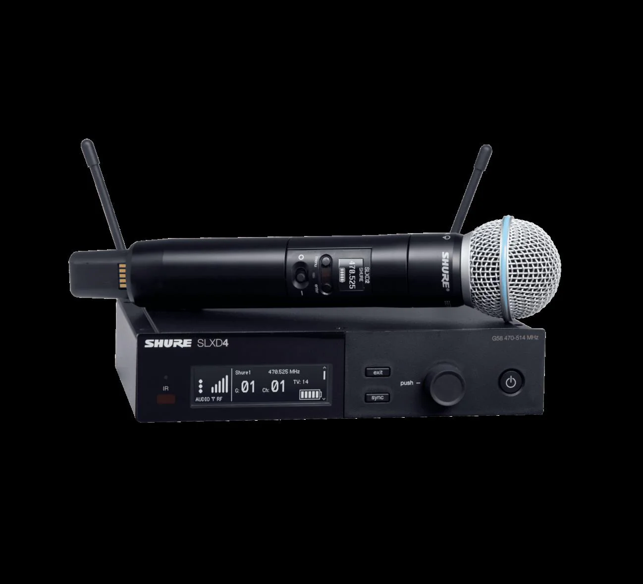 Shure SLXD24/B58 Wireless Microphone System (L57=650-694MHz) - Image 5