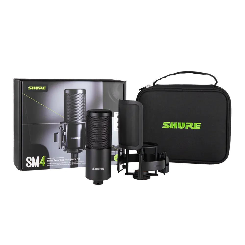 Shure SM4 Dual-Diaphragm Condenser Microphone w/Hard Mount and Case - Black - Image 5