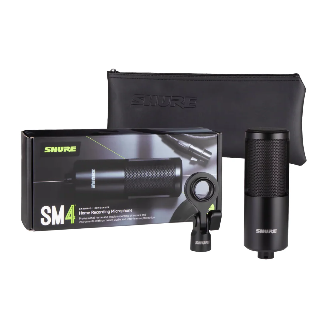 Shure SM4 Dual-Diaphragm Condenser Microphone w/Hard Mount - Black - Image 6
