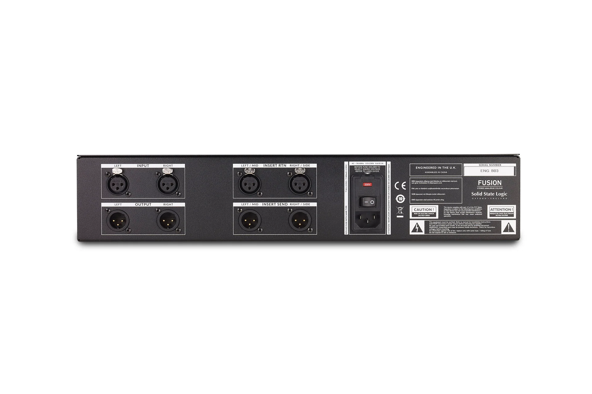 Solid State Logic SSL Fusion All Analogue 2U Outboard Processor - Image 4