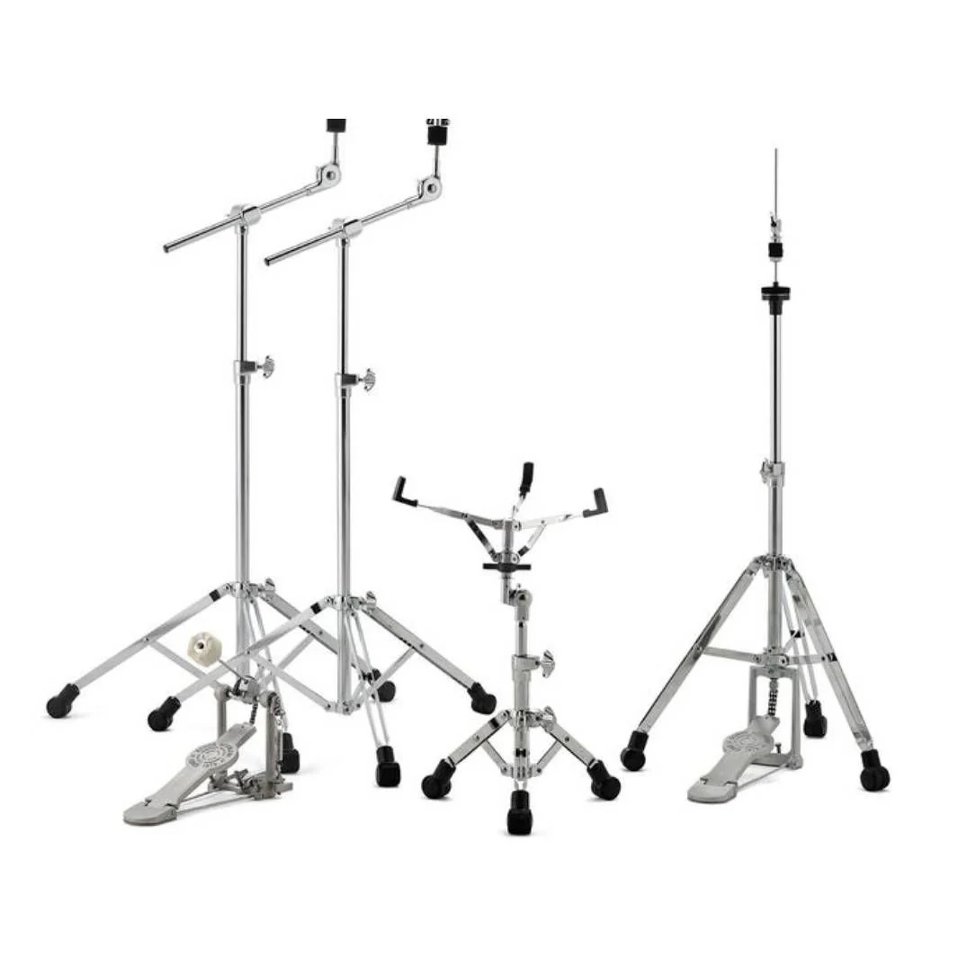 Sonor 1000 Series Double-Braced Drum Hardware Set with Silver Lacquer Coating - Image 2