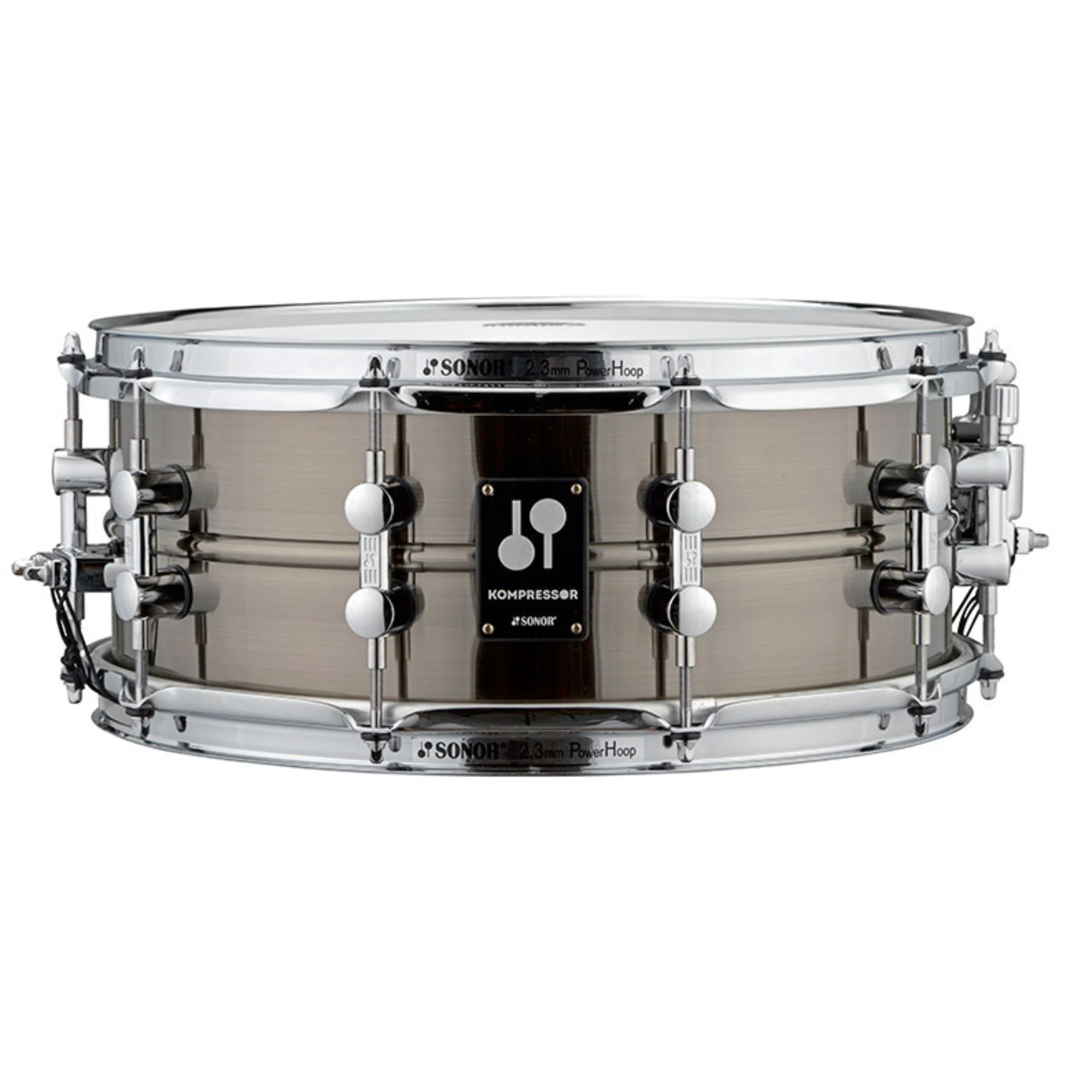 Sonor Kompressor 14x5.75 Brass Snare Drum with Power Hoops