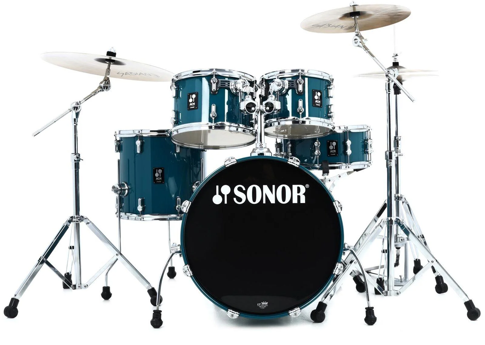 Sonor AQ1 Stage Series 5-piece Drum Kit in Caribbean Blue