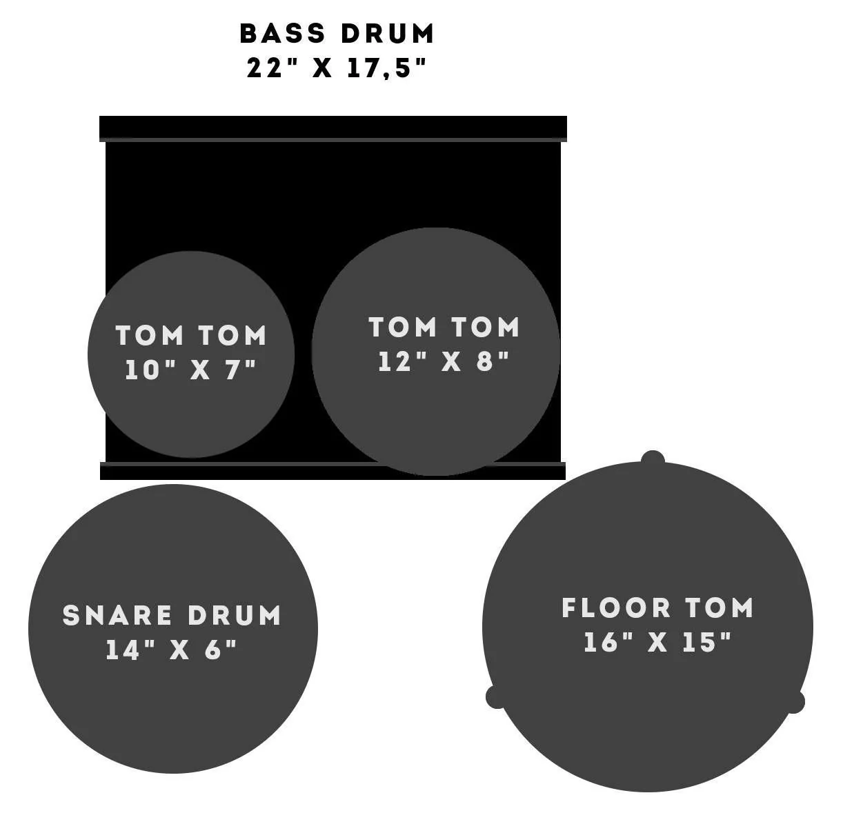 Sonor AQ2 Stage Shell Set - White Pearl
