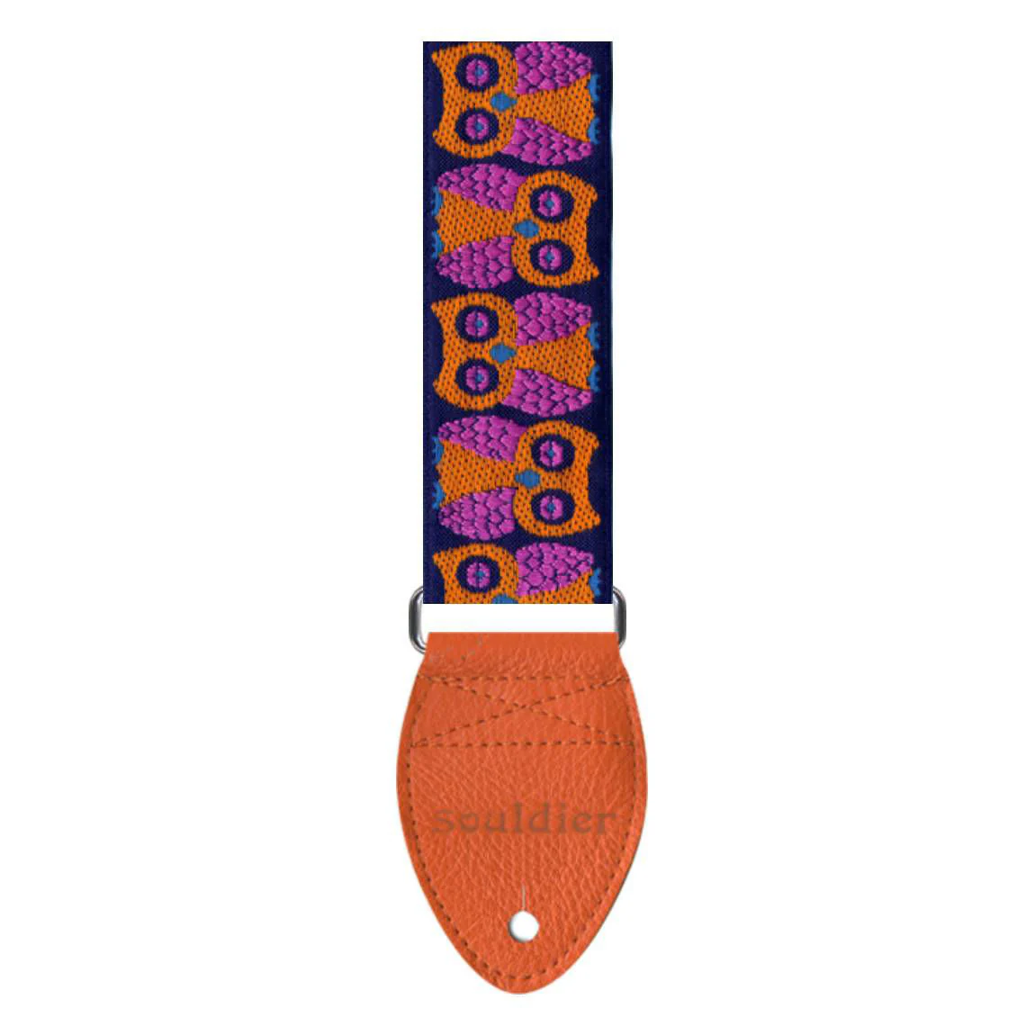 Souldier USA Guitar Strap 2in - Owls Orange - Image 2