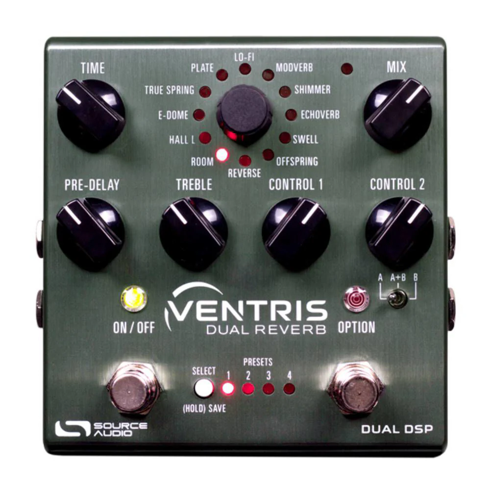 Source Audio One Series Ventris Dual Reverb Guitar Effects Pedal (Power Supply Included) - Image 4