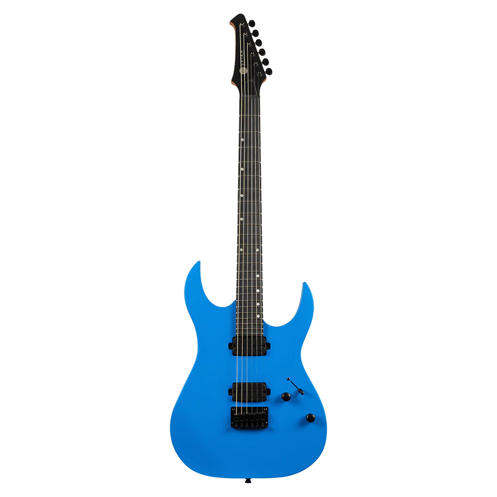 Spira S-400 MBL HH Electric Guitar with Ebony Fretboard in Satin Blue