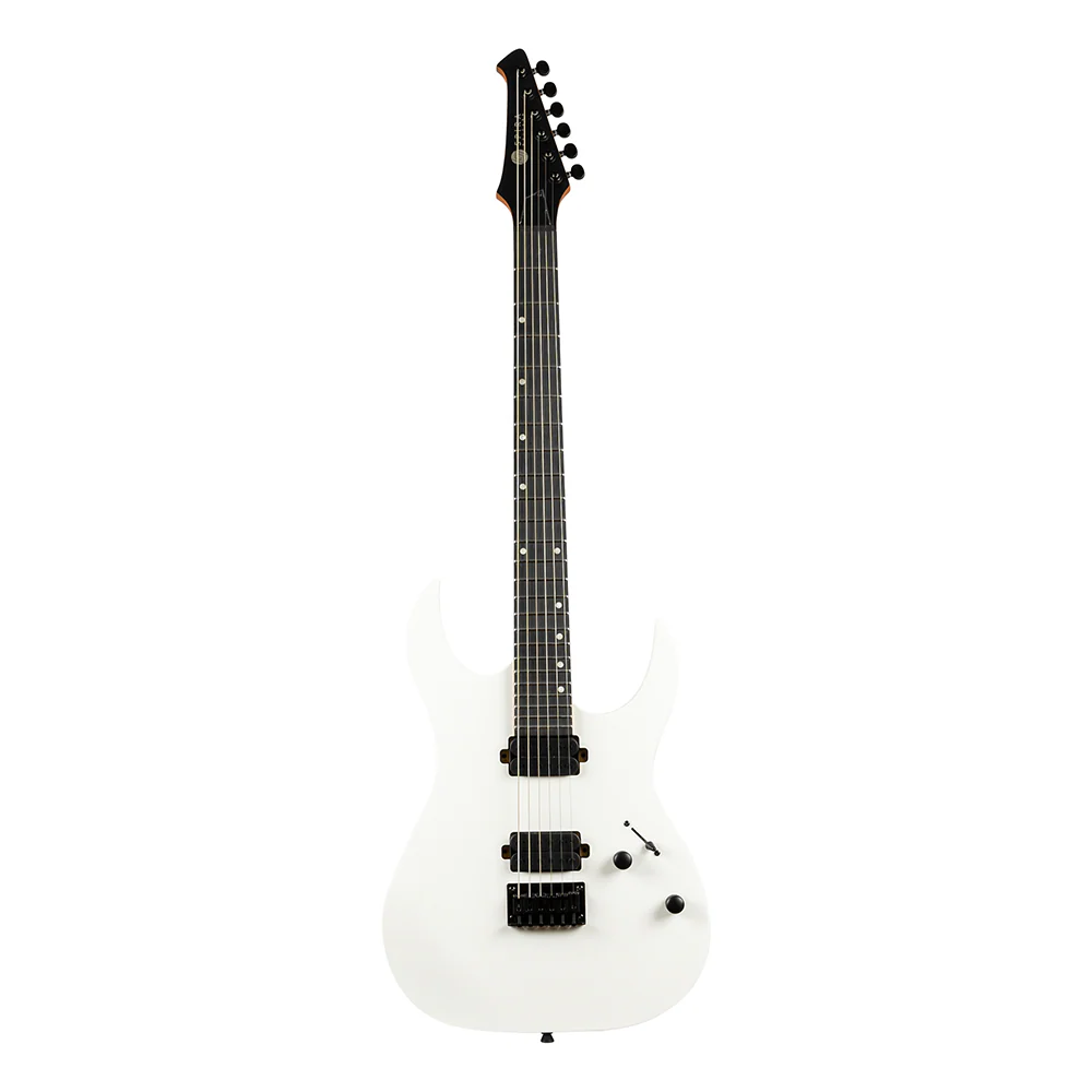 Spira S-400 MW HH Electric Guitar with Ebony Fretboard in Satin White