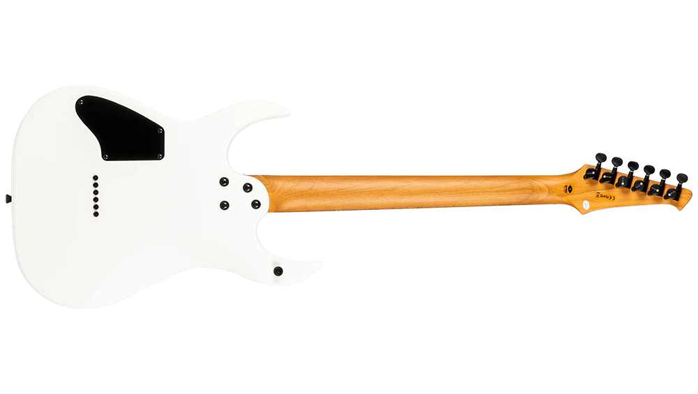 Spira S-400 MW HH Electric Guitar with Ebony Fretboard in Satin White - Image 2