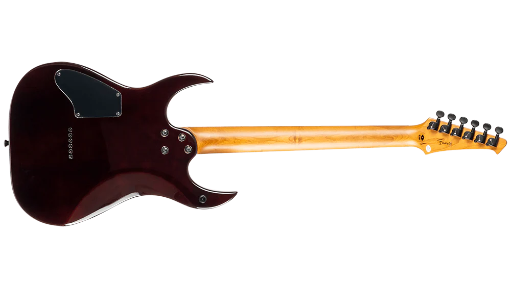 Spira S-450 TPP HH Electric Guitar with Roasted Maple Neck in Transparent Purple - Image 2