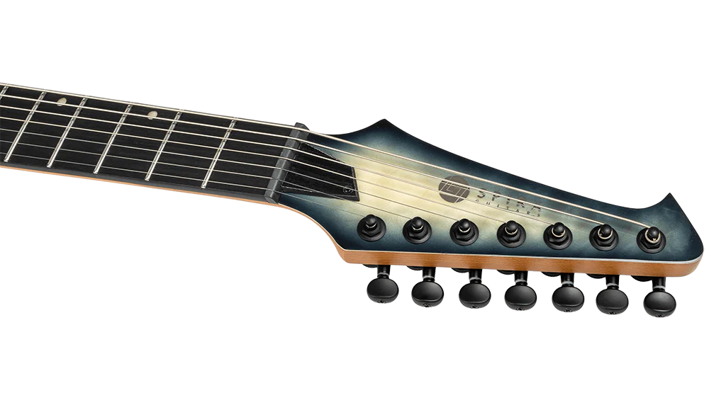 Spira S-507 QGY E HH 7-string Electric Guitar with Roasted Maple Neck in Trans Grey - Image 4