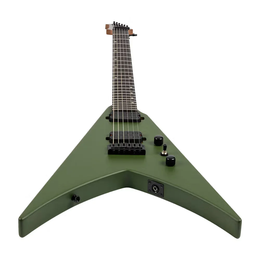 Spira  V-400-MGR Electric Guitar Satin Green - Image 3