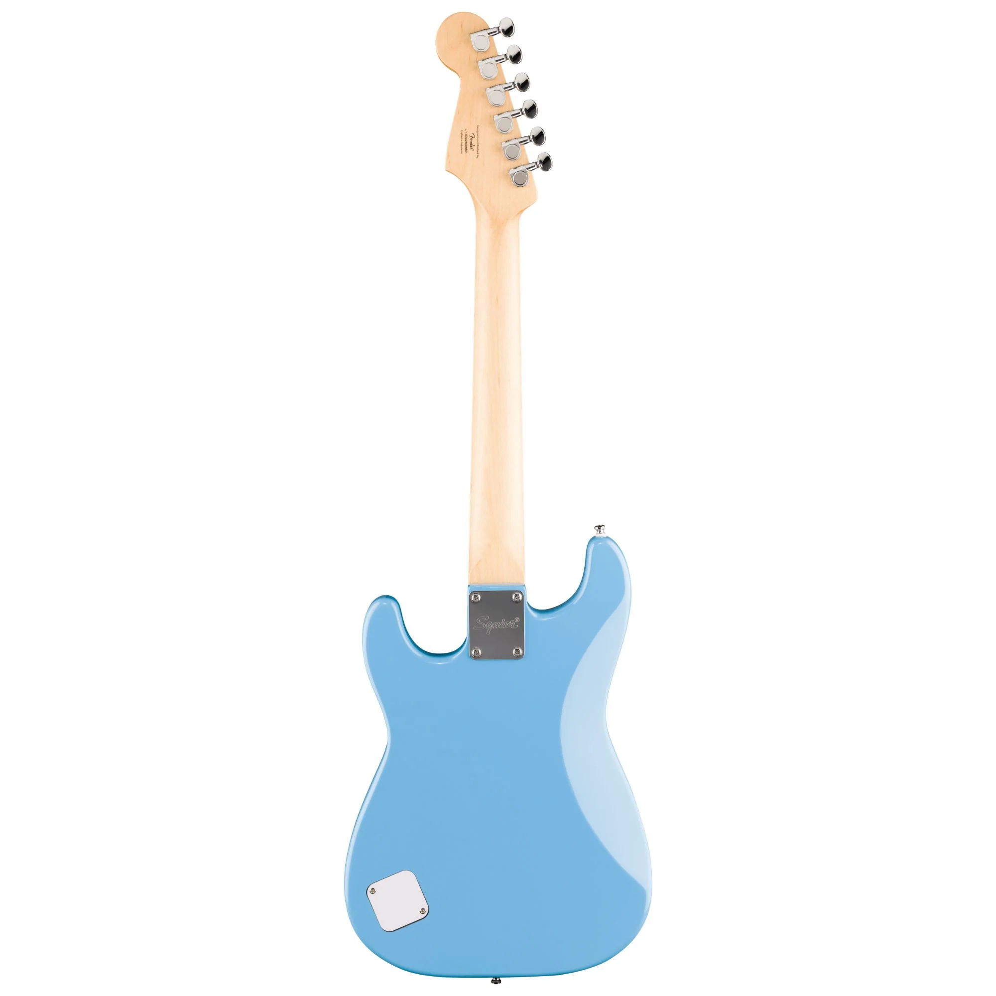 Squier Mini Stratocaster Maple Fingerboard White Pickguard - California Blue - Image 2