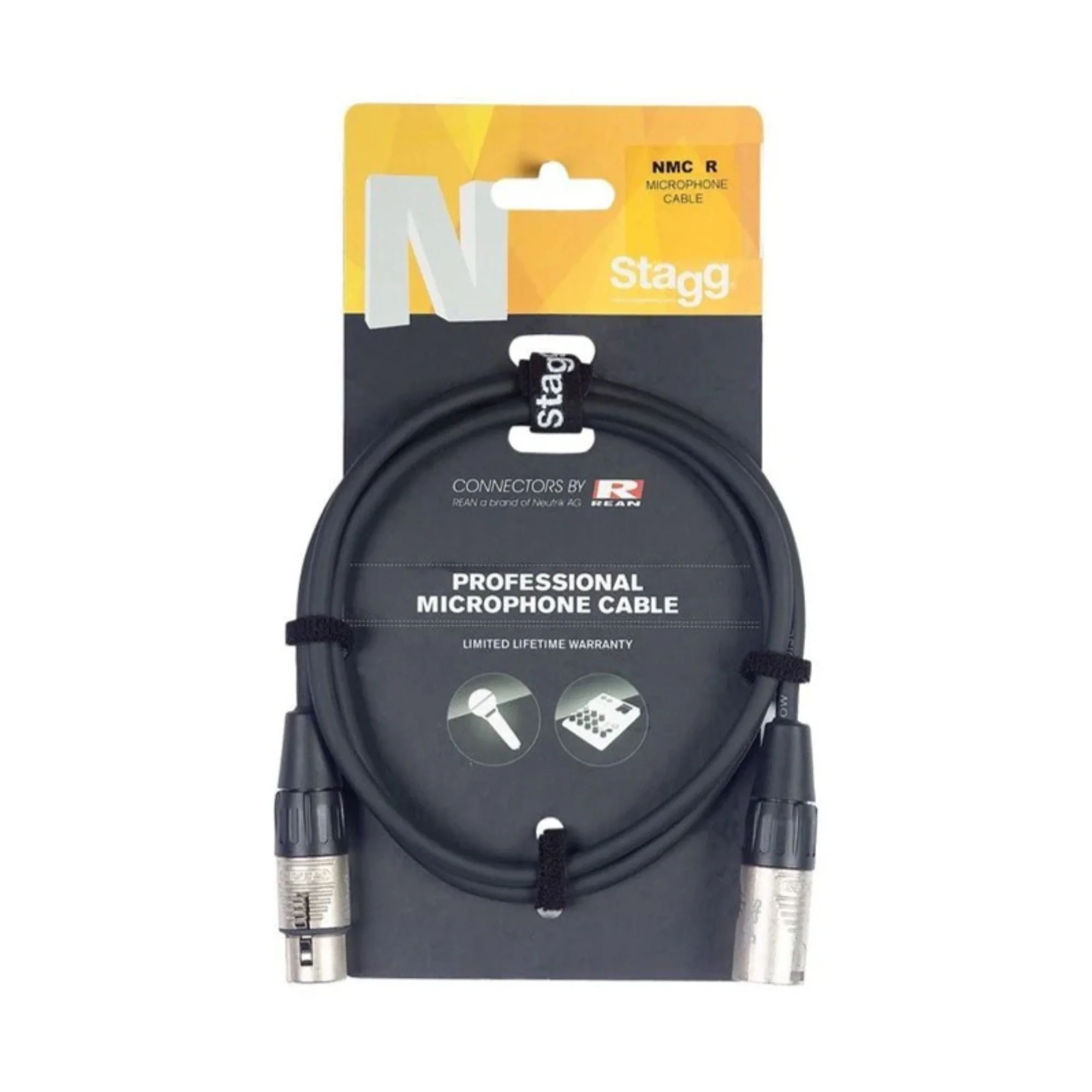 Stagg Deluxe Microphone Cable w/Neutrik/Rean Conn. (1m)