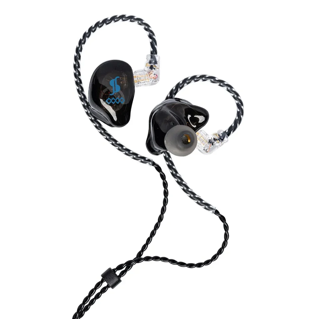 Stagg In Ear Monitor Dual Driver Set with Case in Black