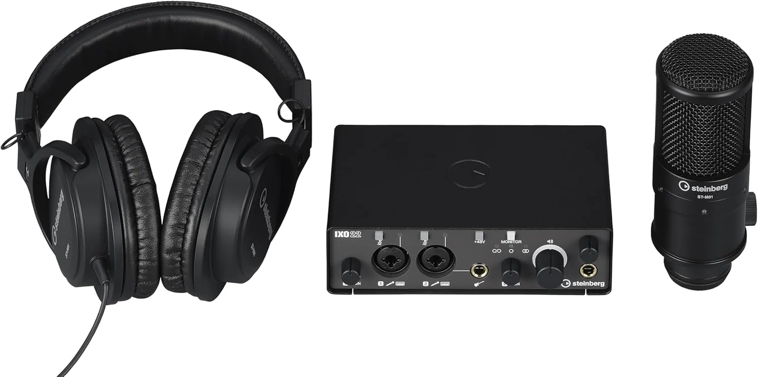 Steinberg IXO22B Audio Interface Recording Pack - Black - Image 4