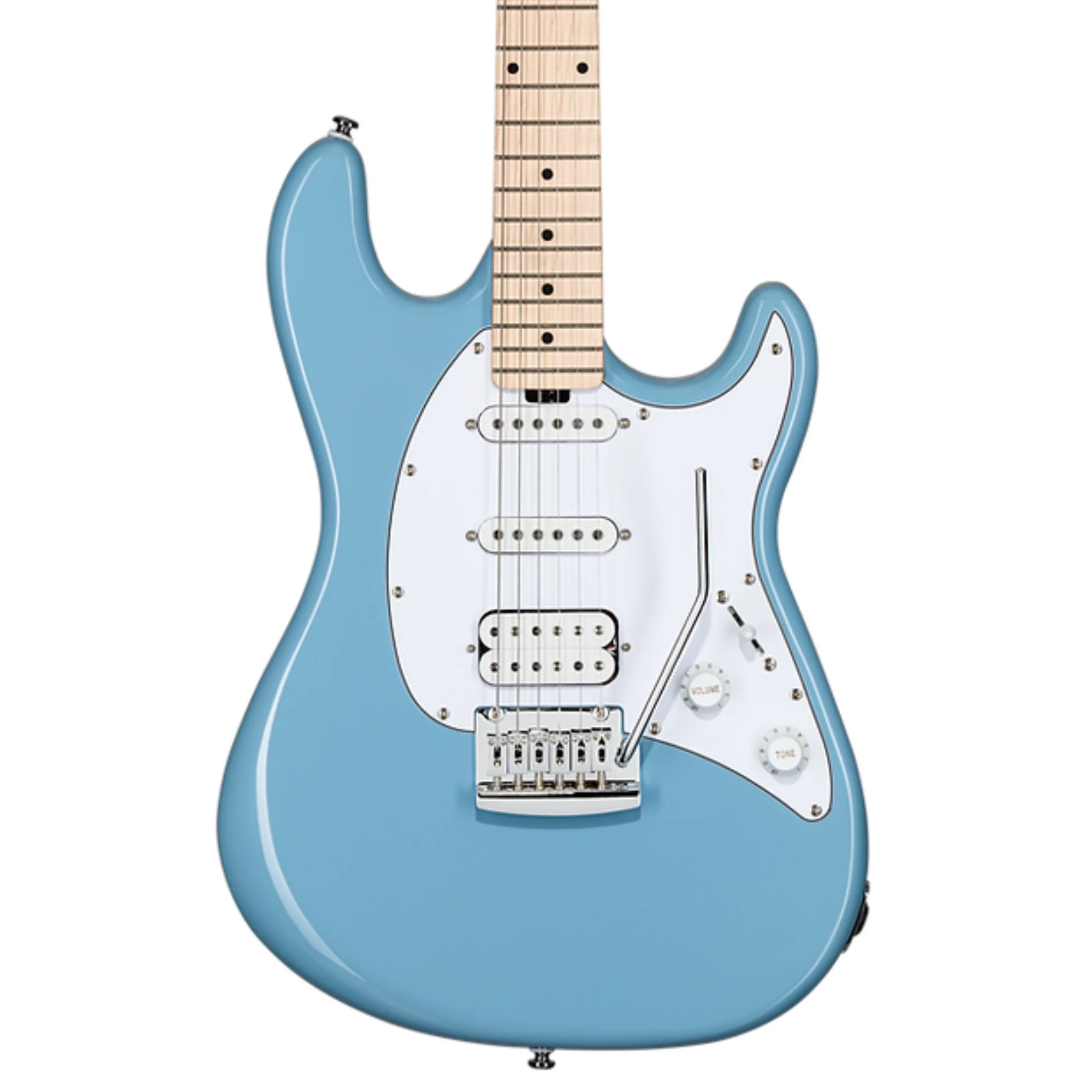 Sterling by Music Man Cutlass CT30 HSS Maple FB Electric Guitar - Chopper Blue - Image 2