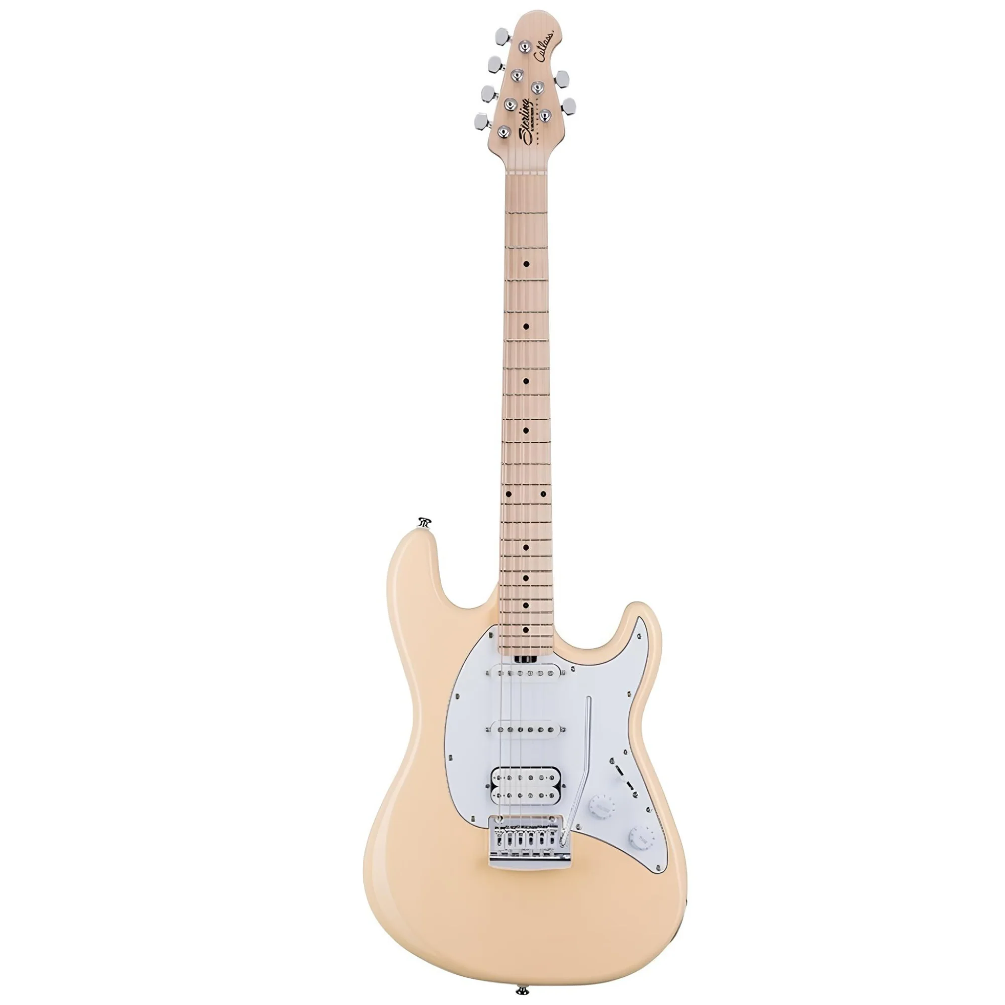 Sterling by Music Man Cutlass CT30 HSS Maple FB Electric Guitar - Vintage Cream - Image 4