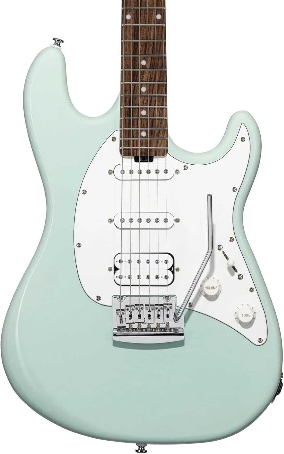 Sterling by Music Man Cutlass CT30 HSS Rosewood FB Electric Guitar - Mint Green - Image 2