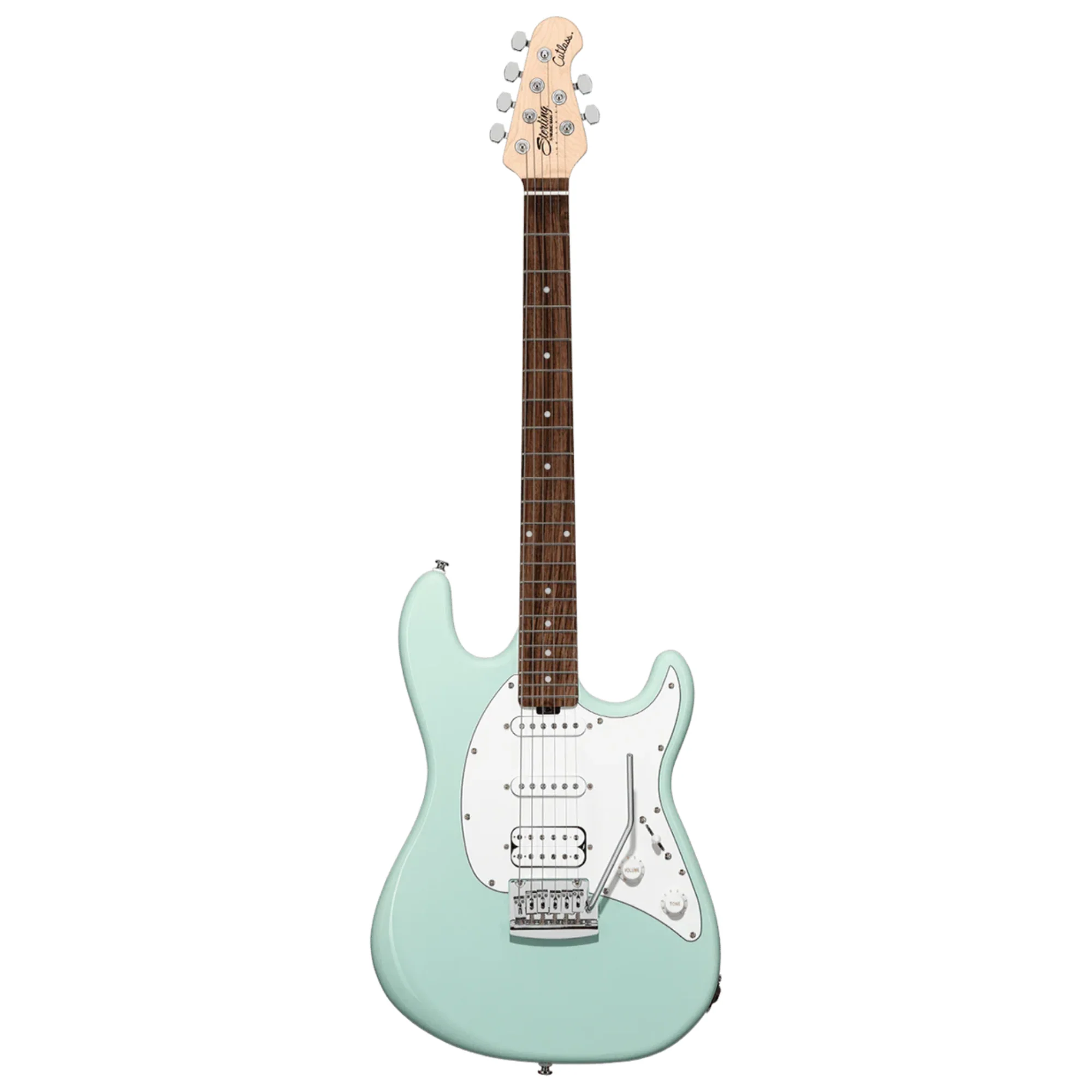 Sterling by Music Man Cutlass CT30 HSS Rosewood FB Electric Guitar - Mint Green - Image 4