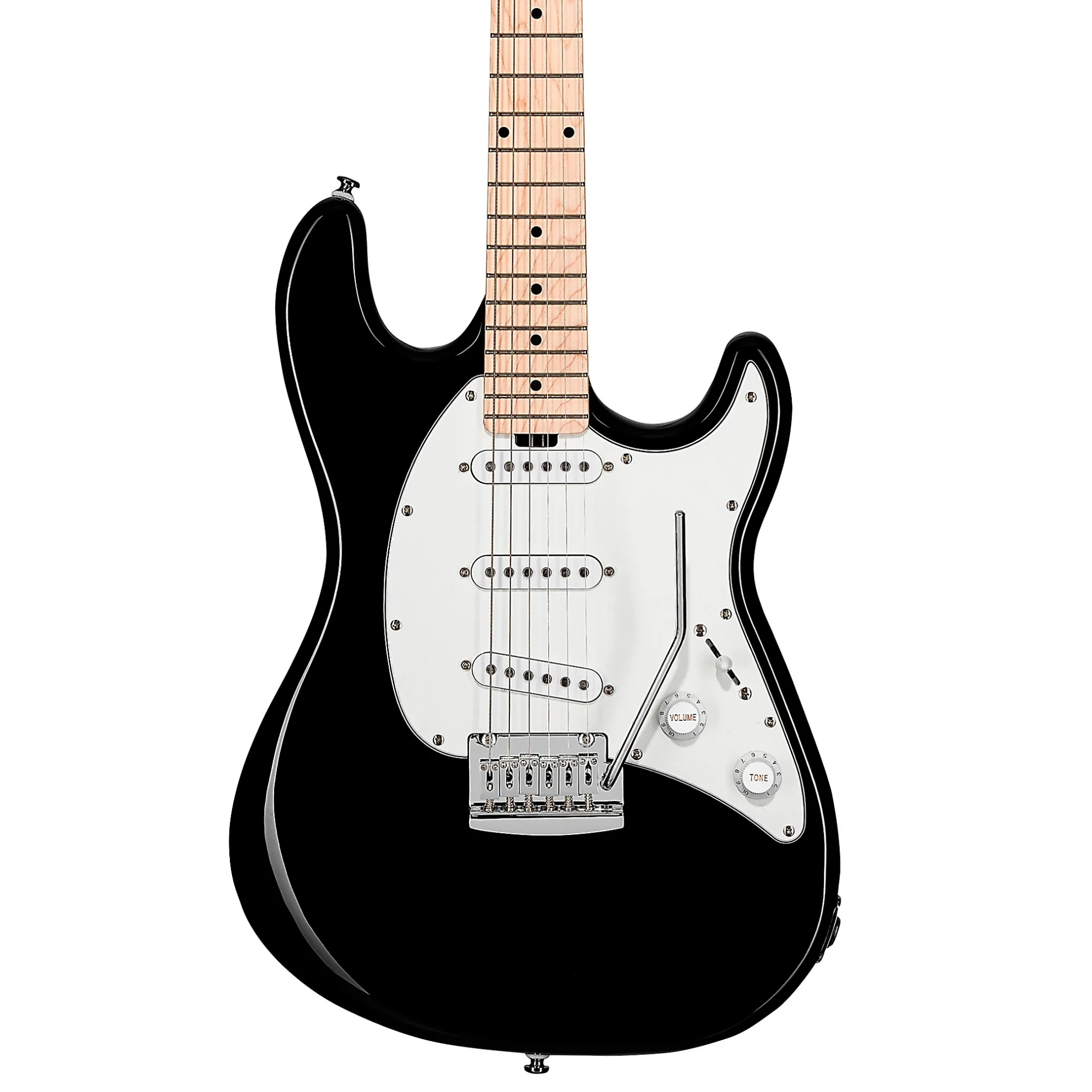 Sterling by Music Man Cutlass CT30 SSS Maple FB Electric Guitar - Black - Image 2