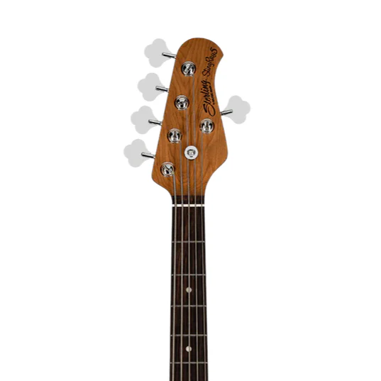 Sterling by Music Man Ray35 5 String Bass StingRay Spalted Maple 3 Tone Sunburst - Image 3