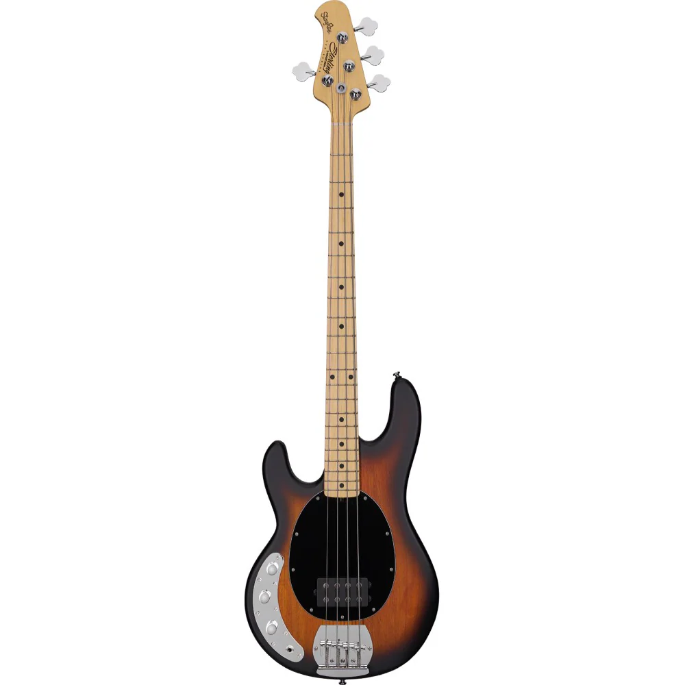 Sterling by Music Man Stingray 4 with Maple Neck - Left Handed - Vintage Sunburst - Image 3