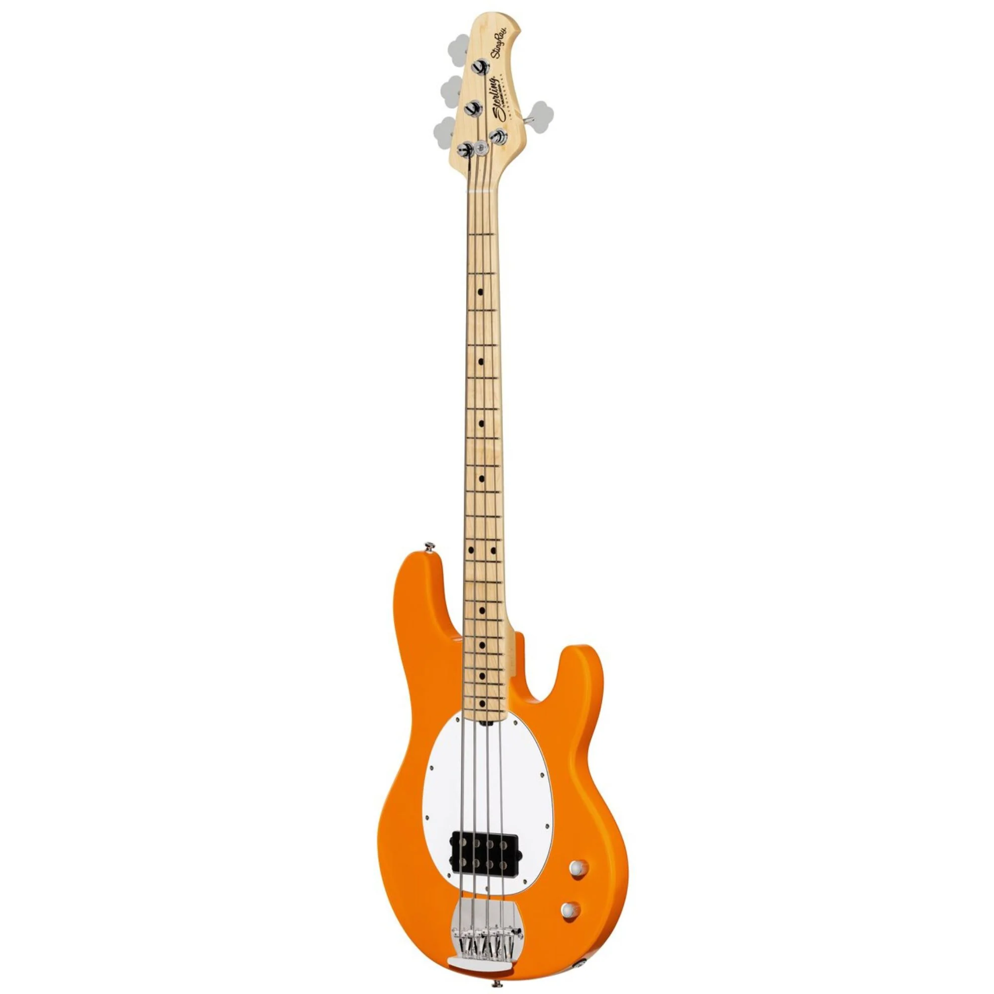 Stirling By Music Man Stringray Ray2 Maple Neck - Sunrise Orange - Image 3