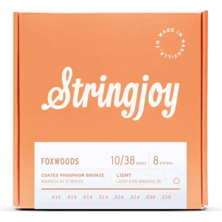 Stringjoy Foxwoods Light Gauge (10-38) Coated Phosphor Bronze Mandolin Strings - Image 2