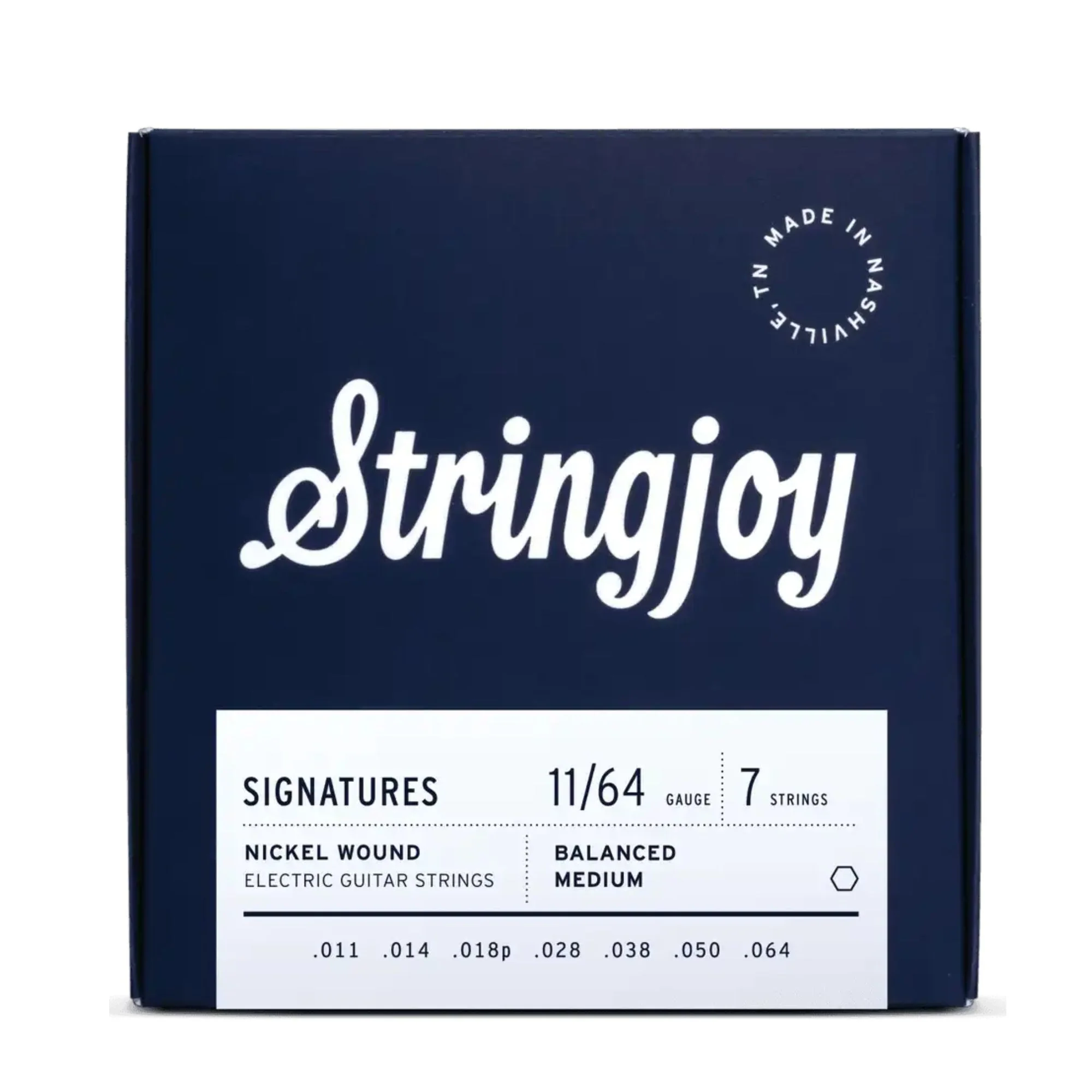 Stringjoy Signatures 7 String Bal Medium 11-64 NW Elec Gtr Strings