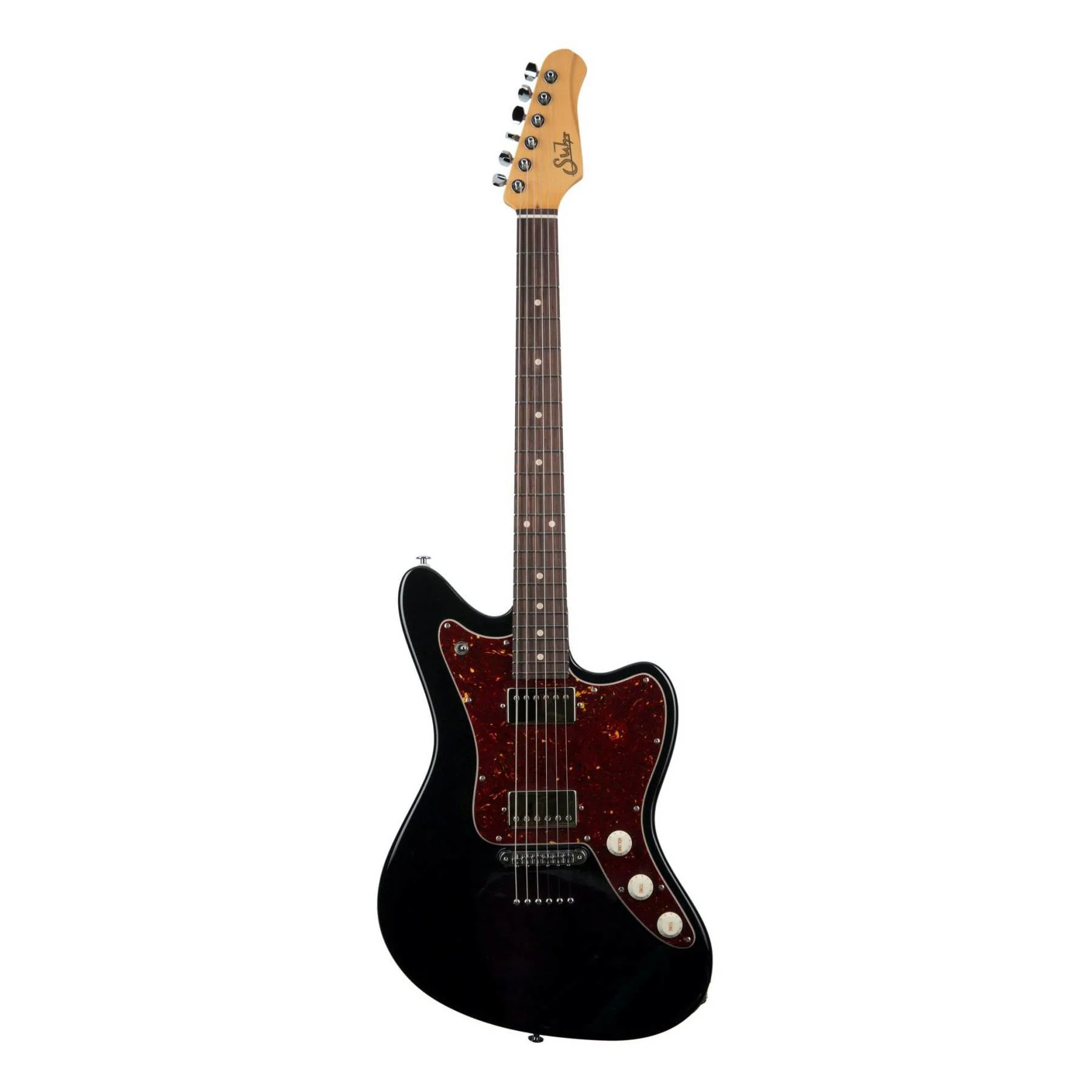 Suhr 01-CJM-0006 Classic JM HH Electric Guitar - Tonepros Tuneomatic Bridge - Indian Rosewood Fretboard - Black - Image 6