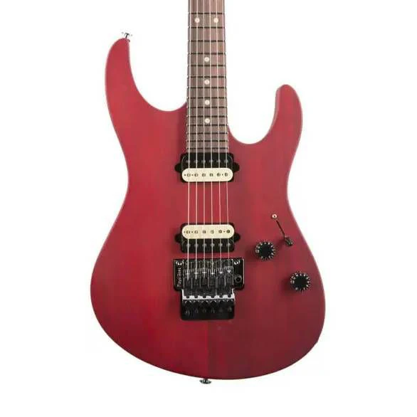 Suhr 01-MDS-0024 Modern Satin HH  Floyd Rose Electric Guitar in Cherry - Image 2