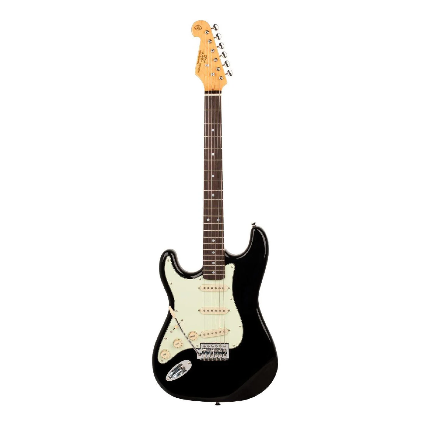 SX Essex Left-Handed Electric Guitar Pack in Black - Image 2